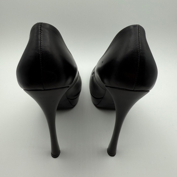 YSL PLATFORM ROUND TOE PUMPS SIZE 40.5 - Picture 2 of 6